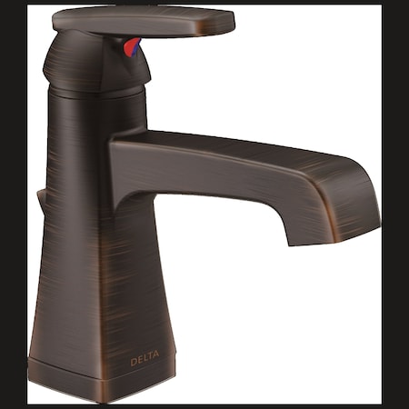 Delta 1 or 3-hole 4" installation Hole Single Hole Lavatory Faucet, Venetian Bronze 564-RBMPU-DST